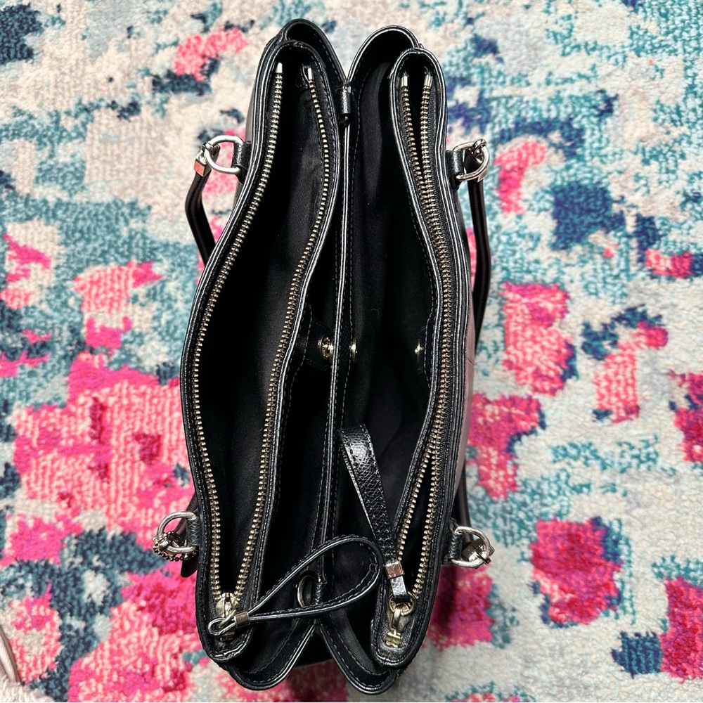 Coach Christie Crossgrain Leather Crossbody in Black - Picture 6 of 9